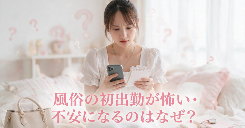 初出勤への不安の理由を考える未経験女性
