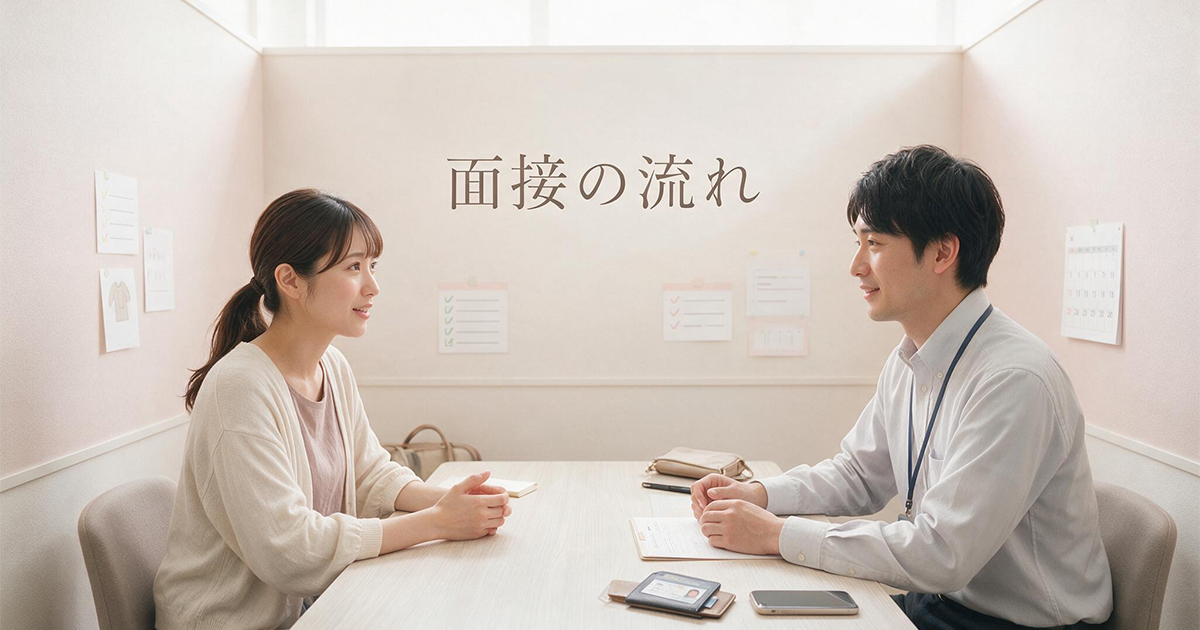 求人面接で条件を確認する女性