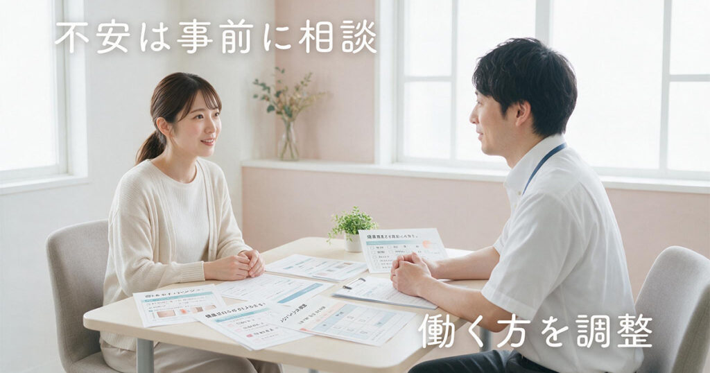 働き方を相談する女性