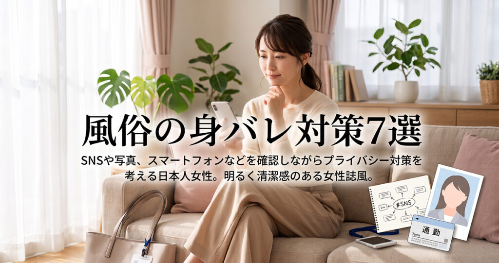 風俗で働く女性向けの7つの身バレ対策