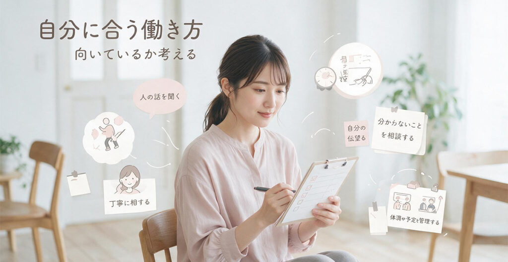 働き方を考える女性