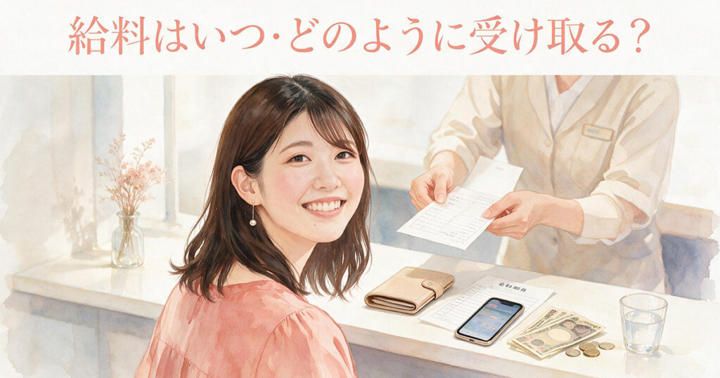 給料はいつ・どのように受け取る？
