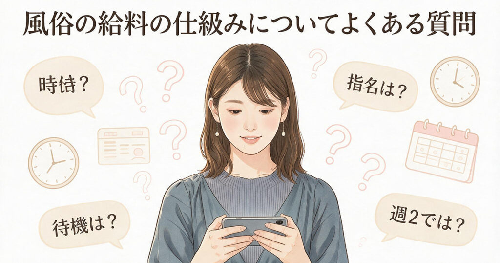 風俗の給料の仕組みについてよくある質問
