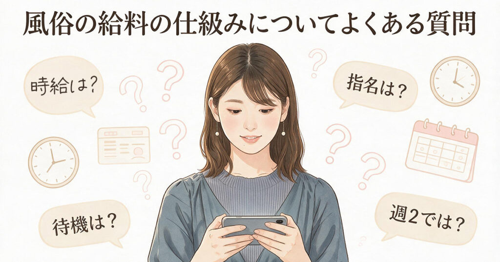 風俗の給料の仕組みについてよくある質問