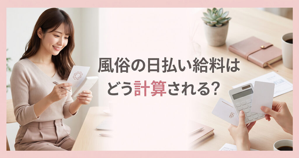 コースや指名で決まる日払い給料