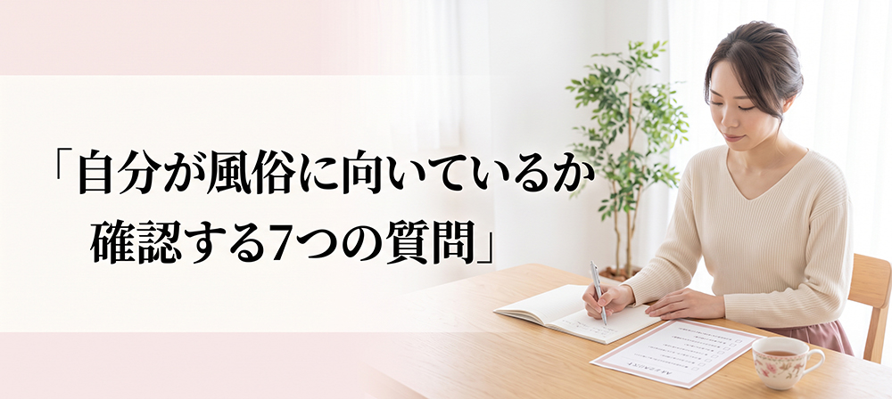 風俗への適性を質問で確認する女性
